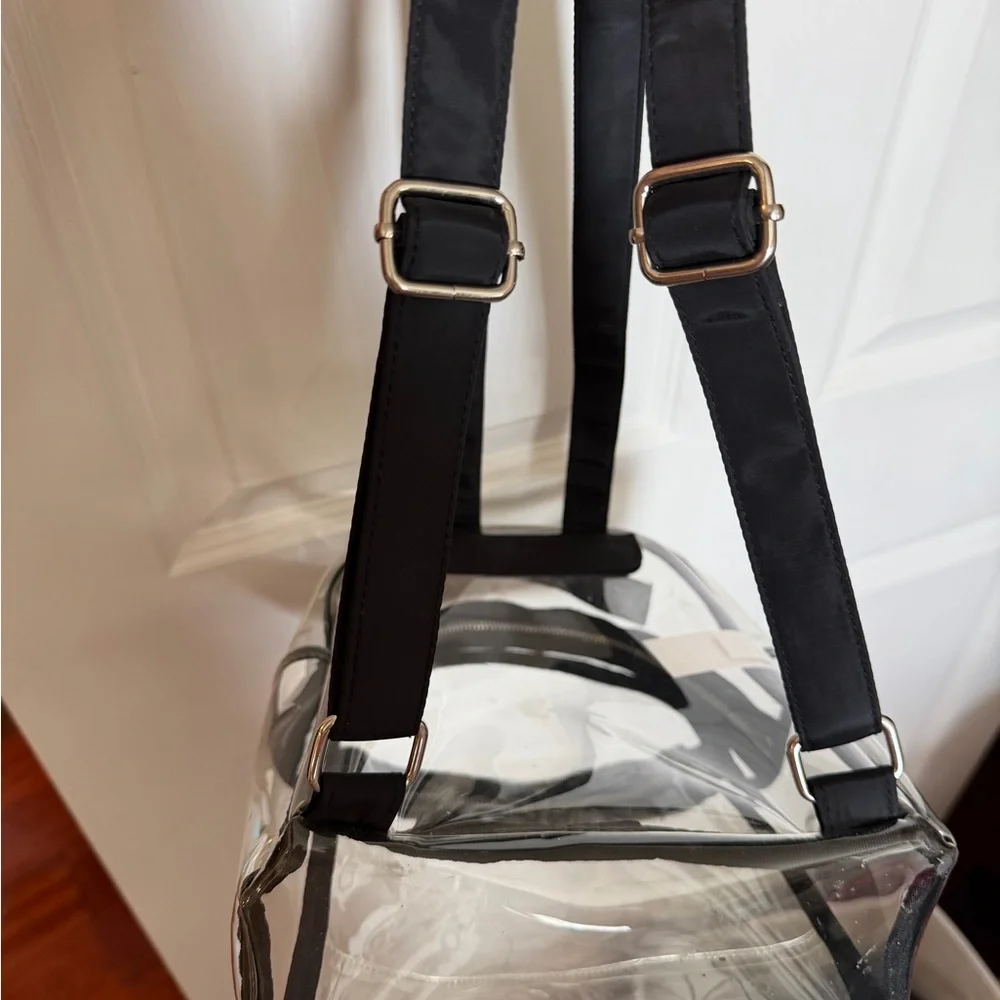 Clear PVC Backpack with Black Trim - Men Bags